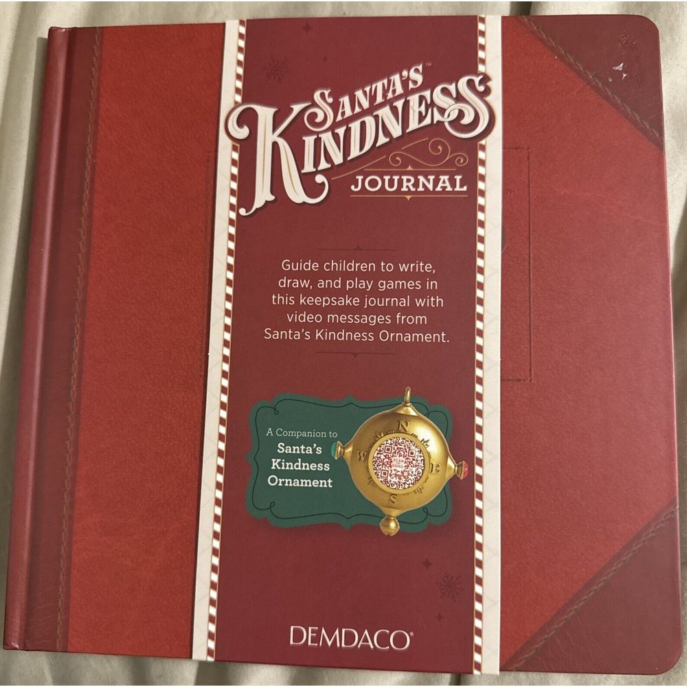 Santa's Kindness Christmas Journal Companion To Kindness Ornament Demdaco Gift‎
